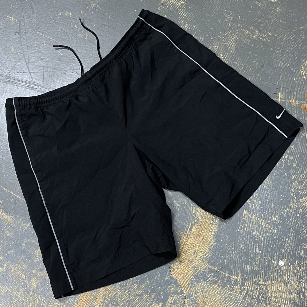 Nike Swim Sportswear Shorts Black Grey Tag XL Trunks Nylon